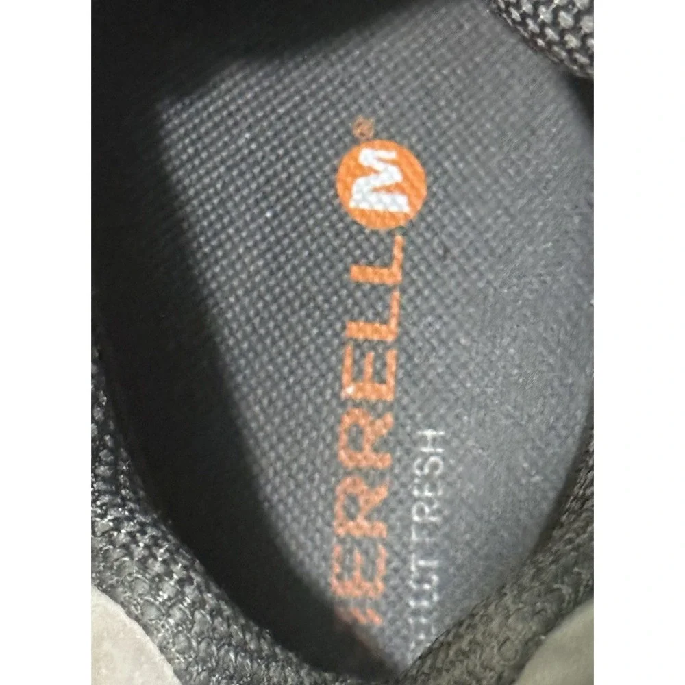 Merrell Waterproof Gray‎ Castle Rock/Blue Hiking Boot Women's 6.5 EUC